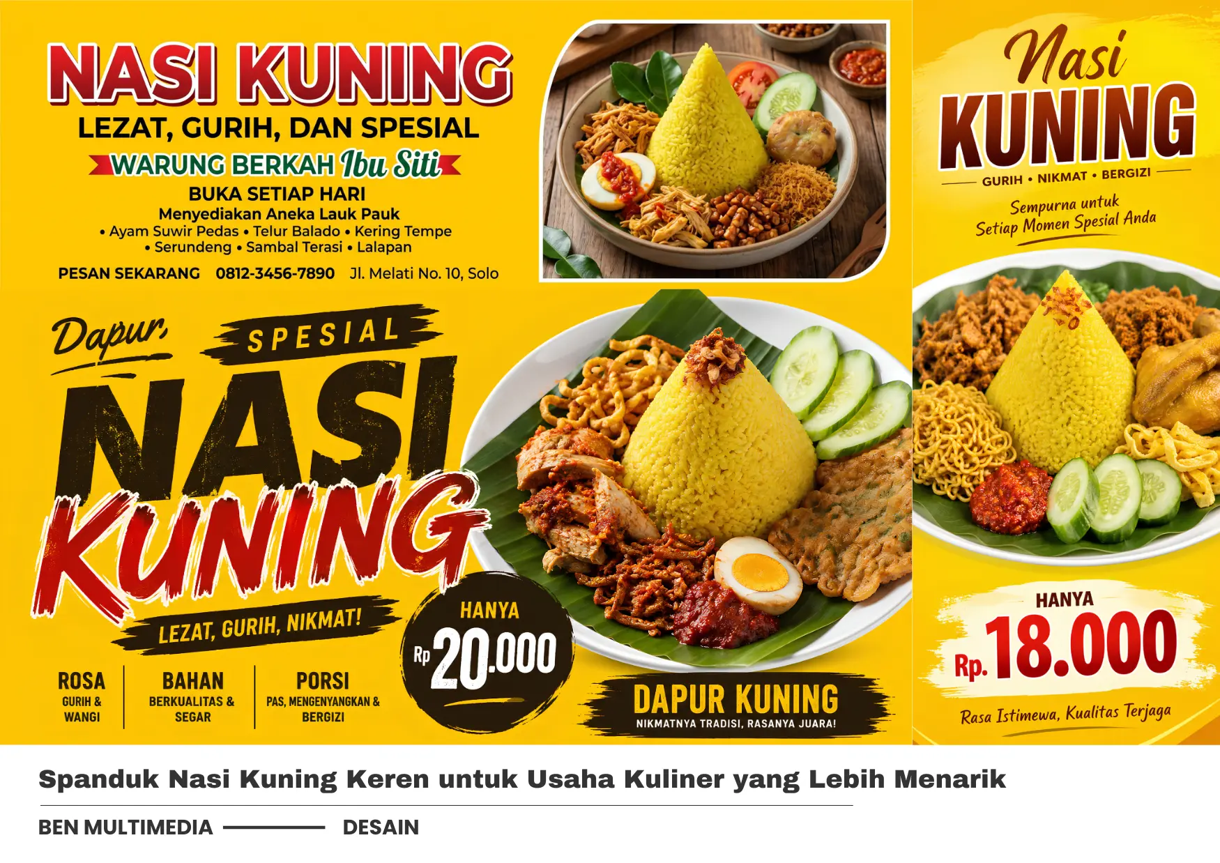 Spanduk Nasi Kuning Keren