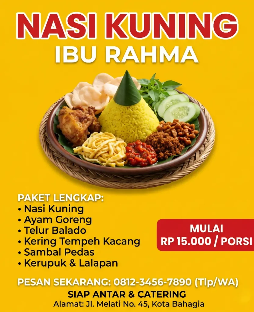 Spanduk Nasi Kuning Begadang - Ben Multimedia