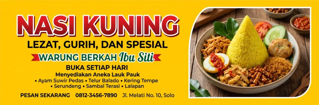 Banner Nasi Kuning - Ben Multimedia