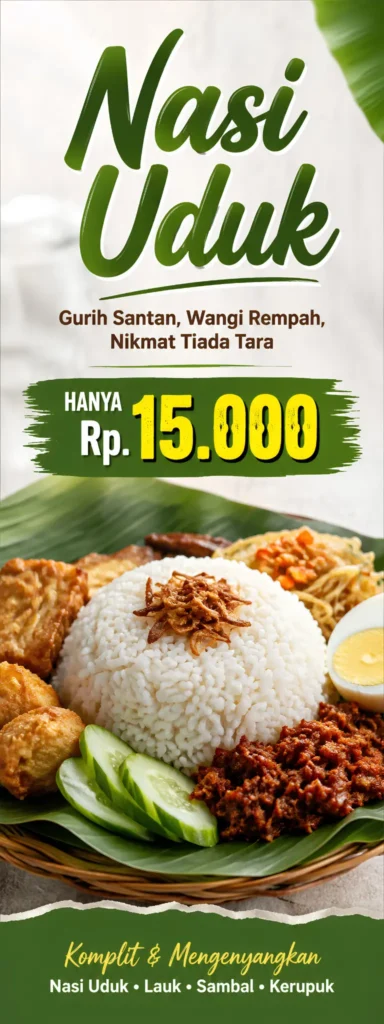 Gambar Spanduk Nasi Uduk - Ben Multimedia