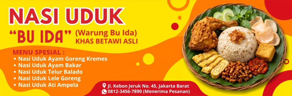 Banner Nasi Uduk - Ben Multimedia