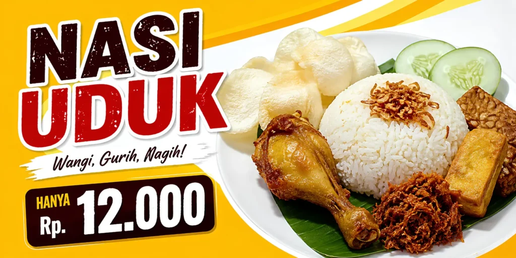 Contoh Desain Banner Nasi Uduk - Ben Multimedia