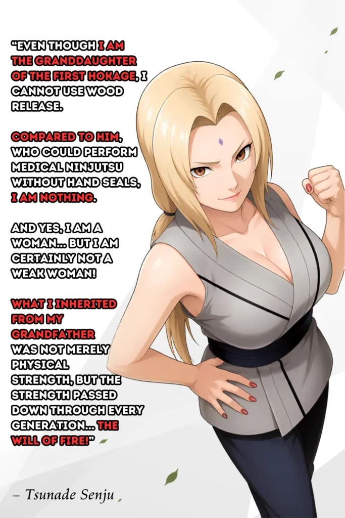 Tsunade Senju Quote - Ben Multimedia
