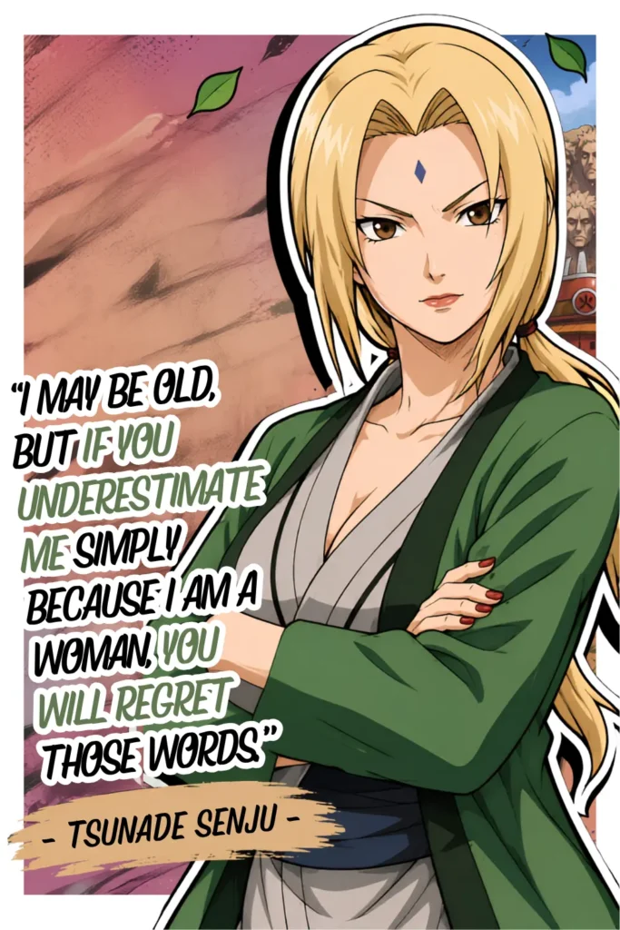 Tsunade Senju Quote - Ben Multimedia