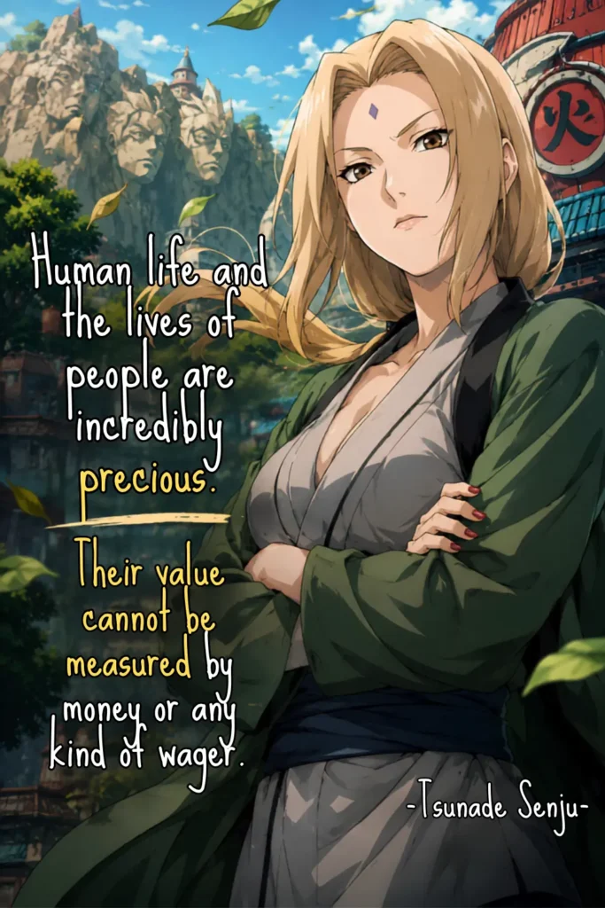 Tsunade Senju Quotes - Ben Multimedia