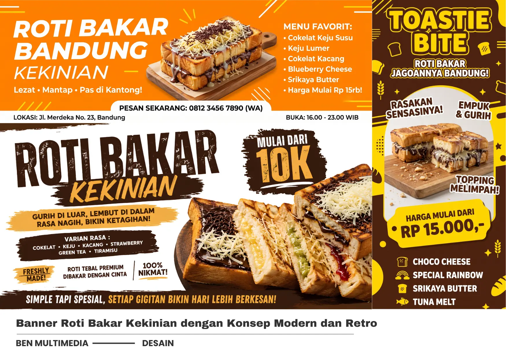 Banner Roti Bakar Kekinian