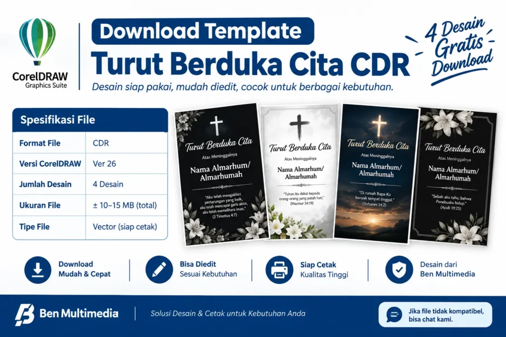Desain Ukuran Banner Berdiri - Ben Multimedia