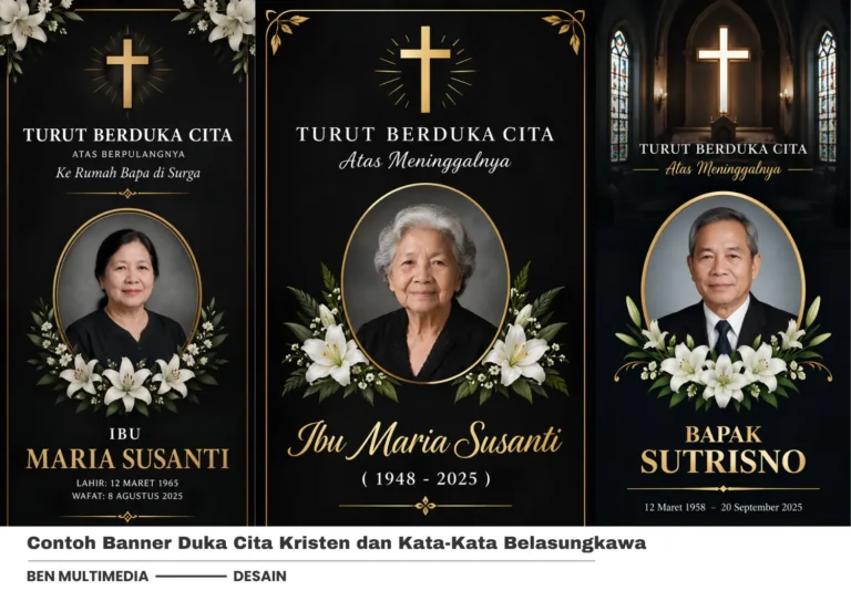 4 Banner Duka Cita Kristen untuk Keluarga yang Berduka