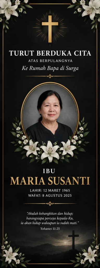 Contoh Banner Turut Berduka Cita - Ben Multimedia