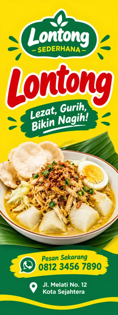 4 Inspirasi Banner Lontong Sayur Jualan Laris Manis 3 Banner Lontong Sayur - Ben Multimedia