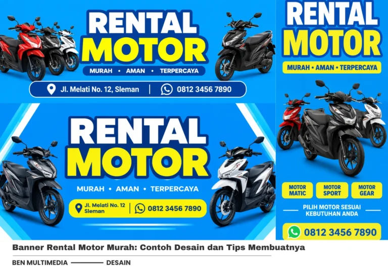 3 Contoh Banner Rental Motor Keren untuk Usaha Sewa Motor