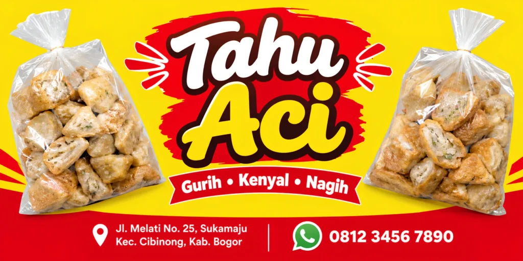 Contoh Banner Tahu Aci - Ben Multimedia