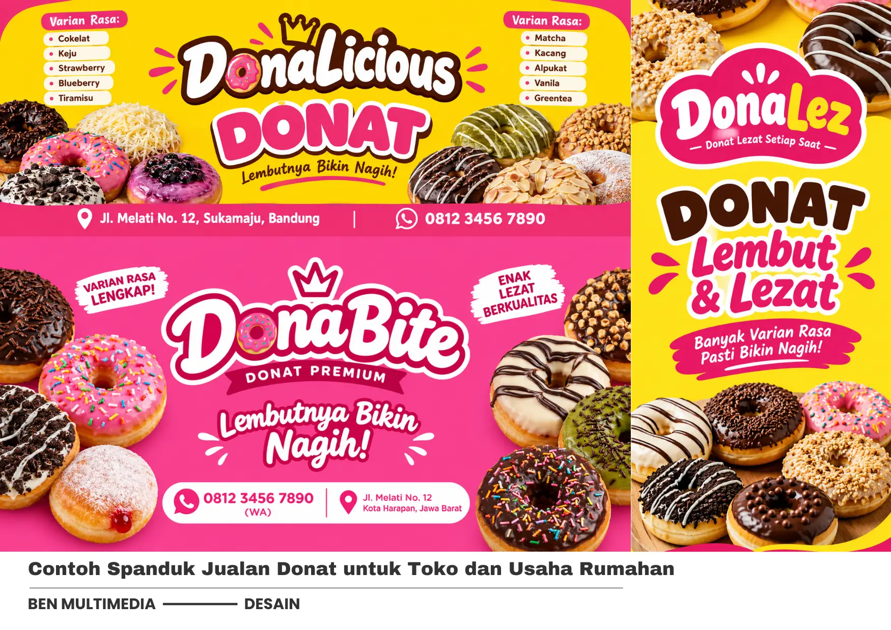 Contoh Spanduk Jualan Donat