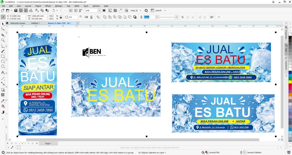 Banner Es Batu CDR - Ben Multimedia