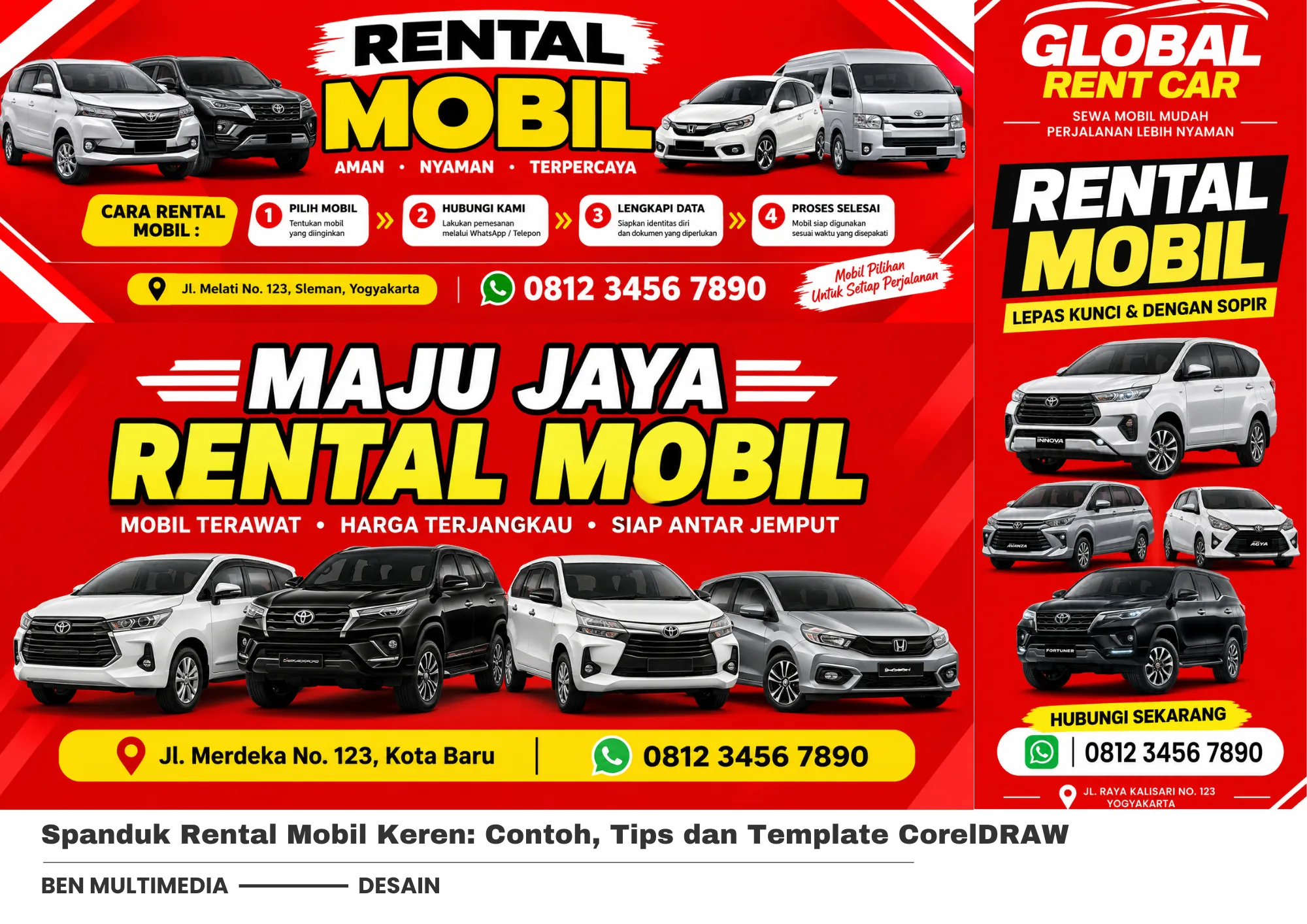 Spanduk Rental Mobil Keren