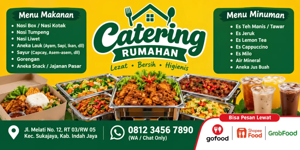 Contoh Desain Spanduk Catering - Ben Multimedia