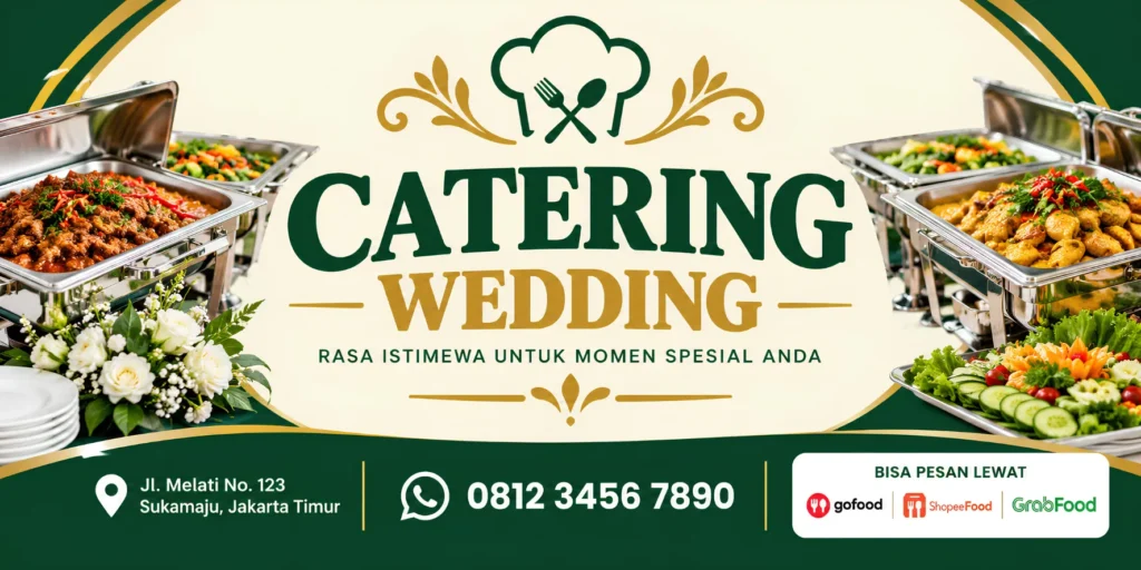 Banner Catering Wedding - Ben Multimedia
