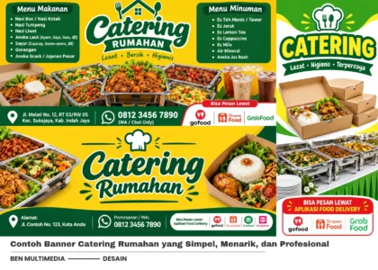 Banner Catering Rumahan - Ben Multimedia