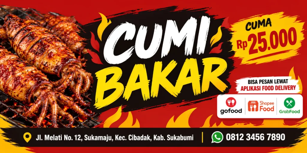 Spanduk Cumi Bakar - Ben Multimedia
