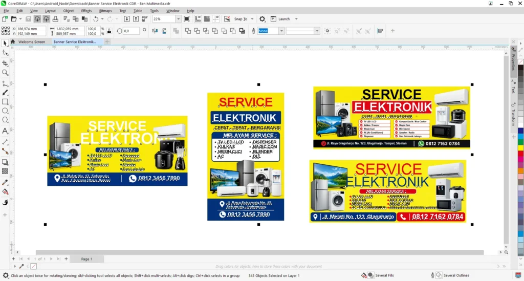 Banner Service Elektronik CDR - Ben Multimedia