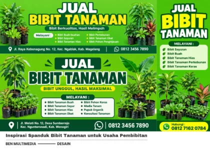 Contoh Banner Jual Bibit Tanaman - Ben Multimedia