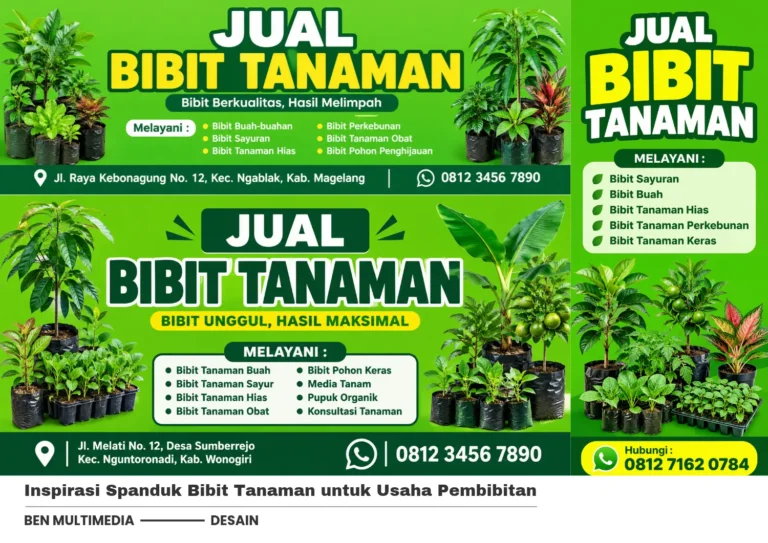 3 Contoh Banner Jual Bibit Tanaman untuk Pertanian dan Kebun