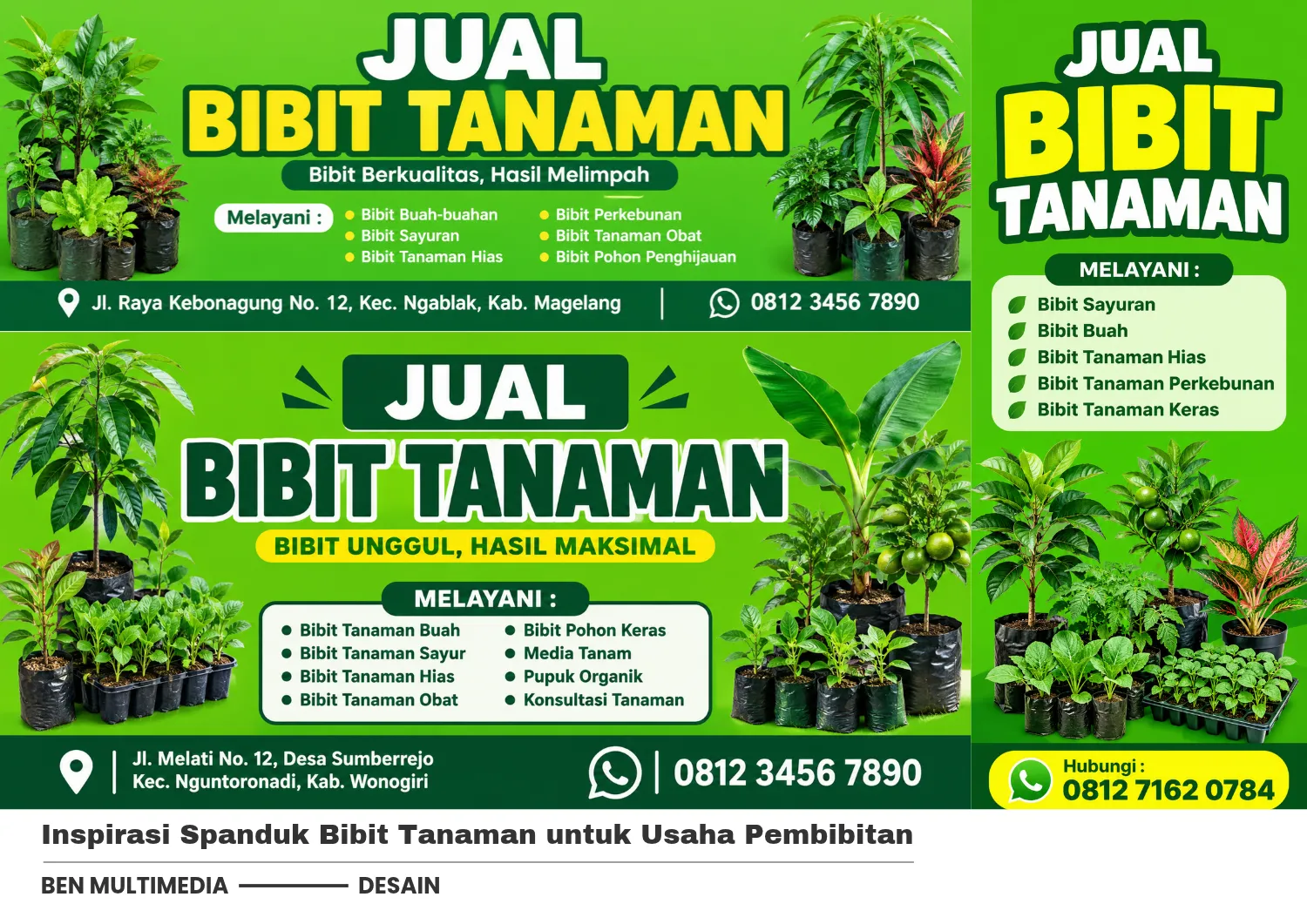 Contoh Banner Jual Bibit Tanaman - Ben Multimedia