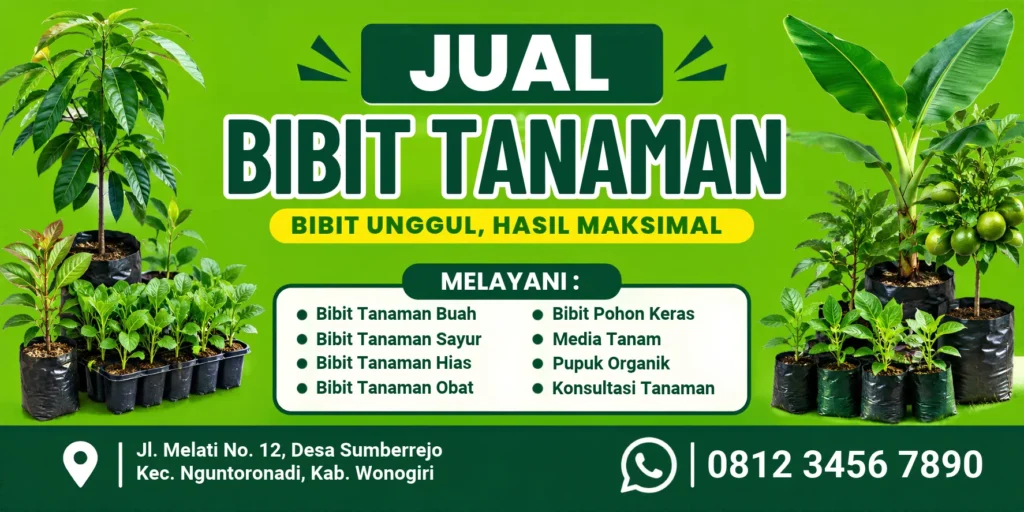 Banner Jual Bibit Tanaman - Ben Multimedia