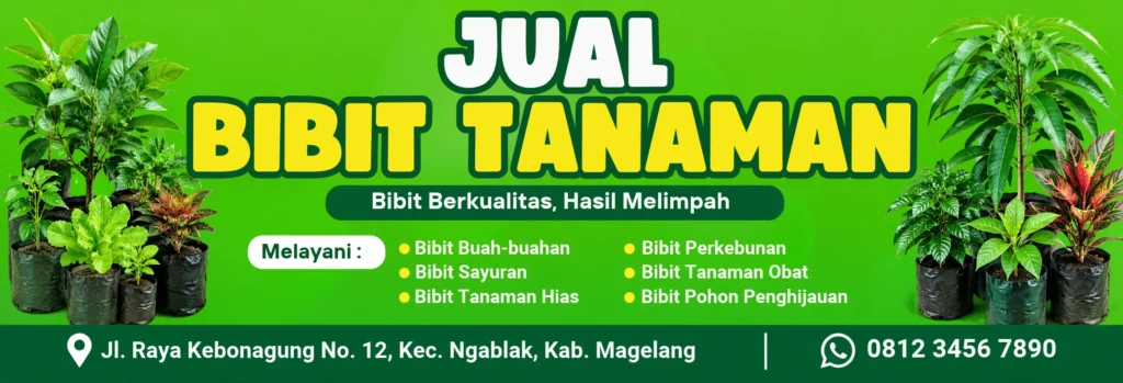 Spanduk Bibit Tanaman - Ben Multimedia