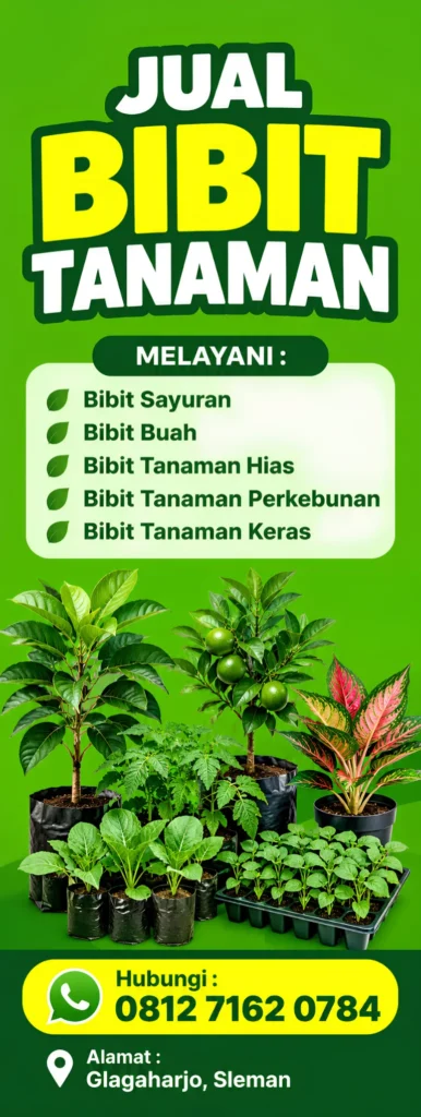 Standing Banner Bibit Tanaman - Ben Multimedia