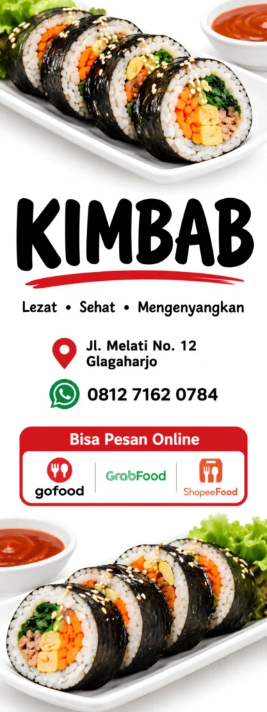 Standing Banner Kimbab - Ben Multimedia