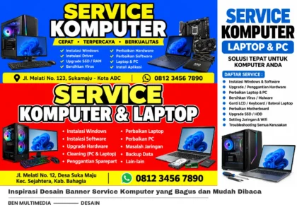 Contoh Banner Service Komputer