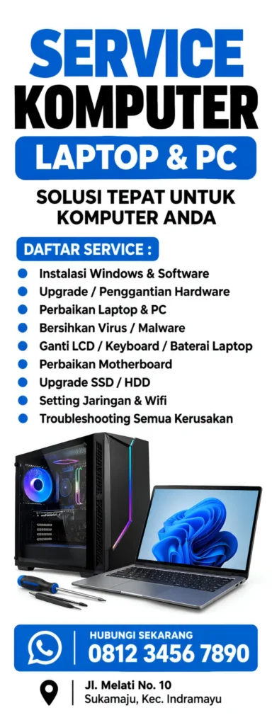 Contoh Banner Service Komputer - Ben Multimedia