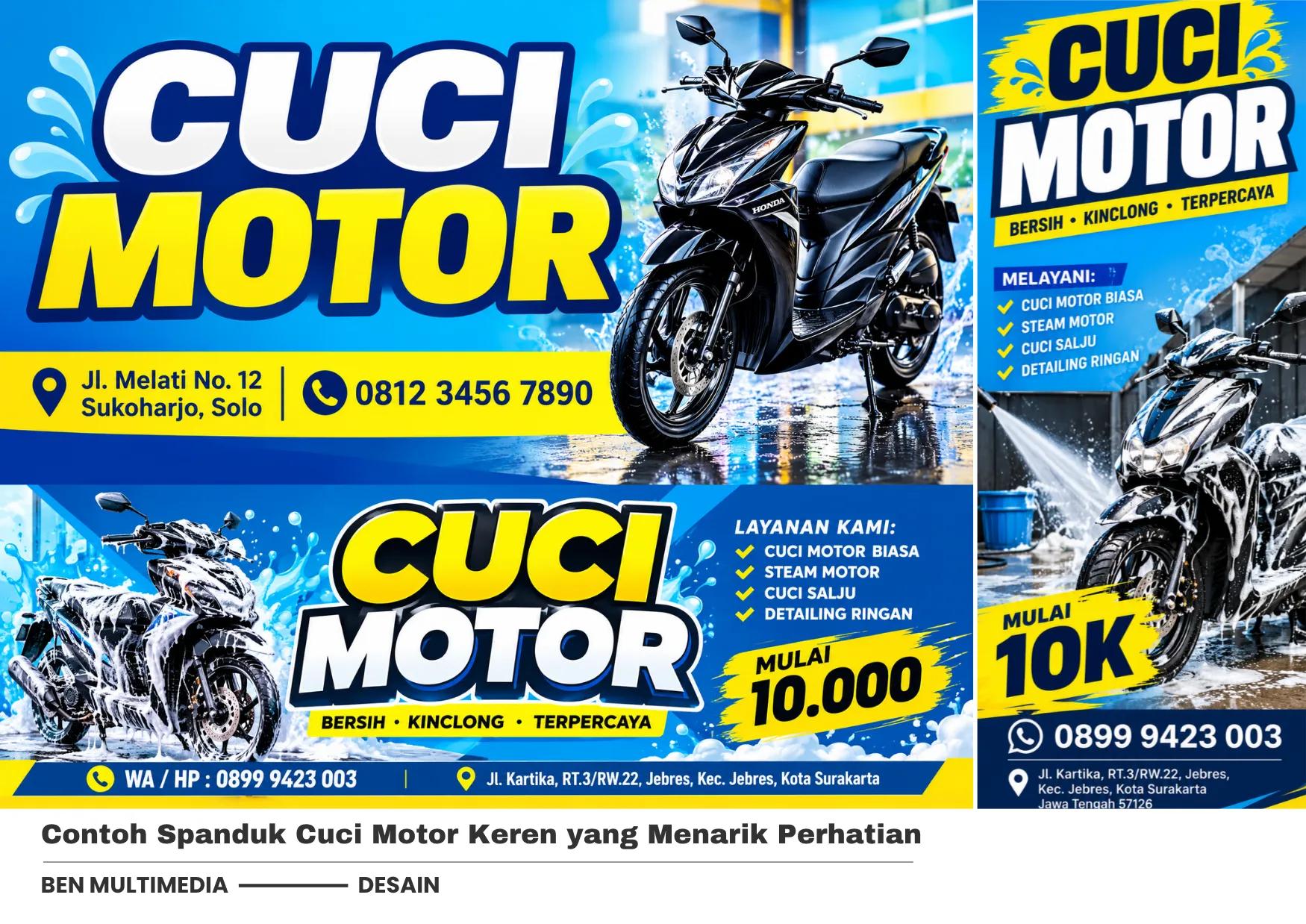 Spanduk Cuci Motor Keren