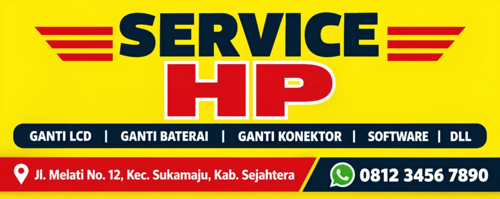 Contoh Banner Konter Service HP - Ben Multimedia