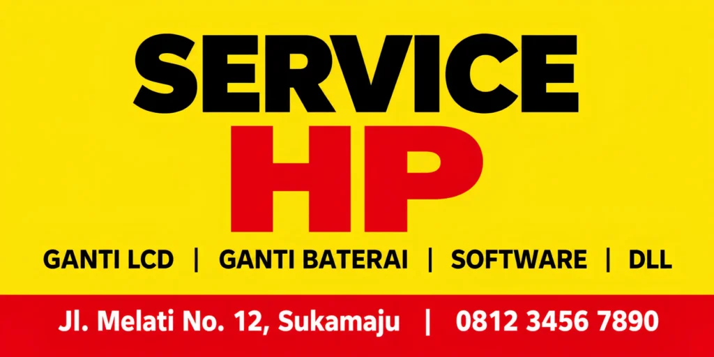 Contoh Banner Service HP - Ben Multimedia