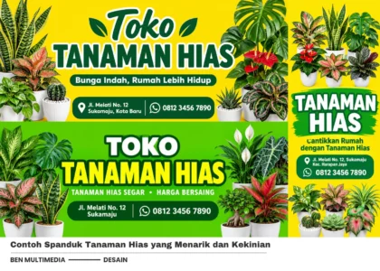 Contoh Spanduk Tanaman Hias