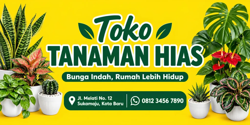Banner Tanaman Hias - Ben Multimedia