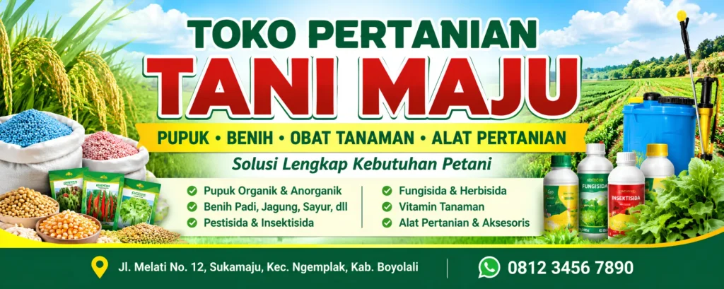 Desain Spanduk Toko Pertanian - Ben Multimedia