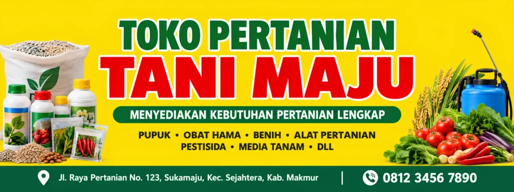 Contoh Spanduk Toko Pupuk - Ben Multimedia